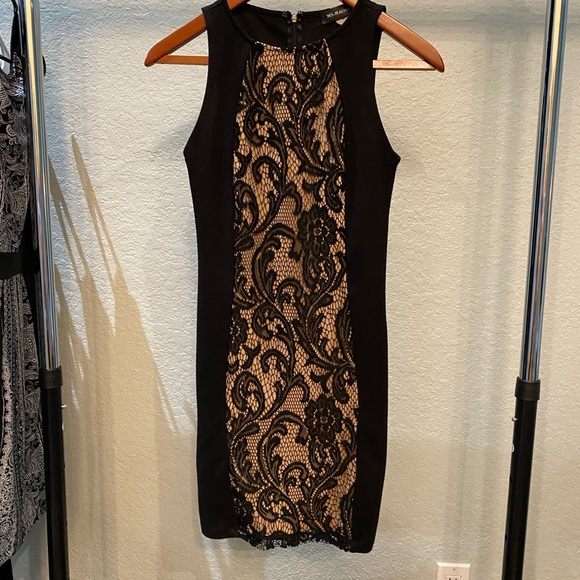 Very sexy Lacey black and cream dress! - Picture 2 of 5